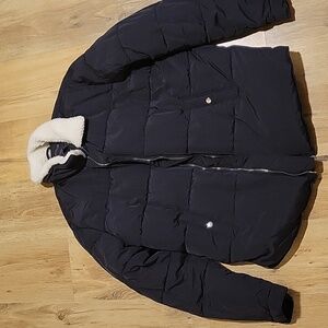 21men Black and Cream Jacket